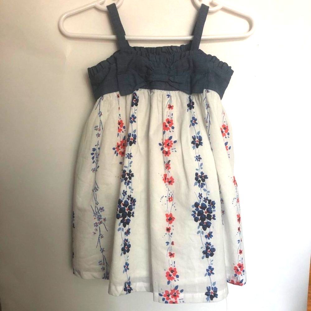 New babyGap Denim and Floral Sundress - 6-12 mos